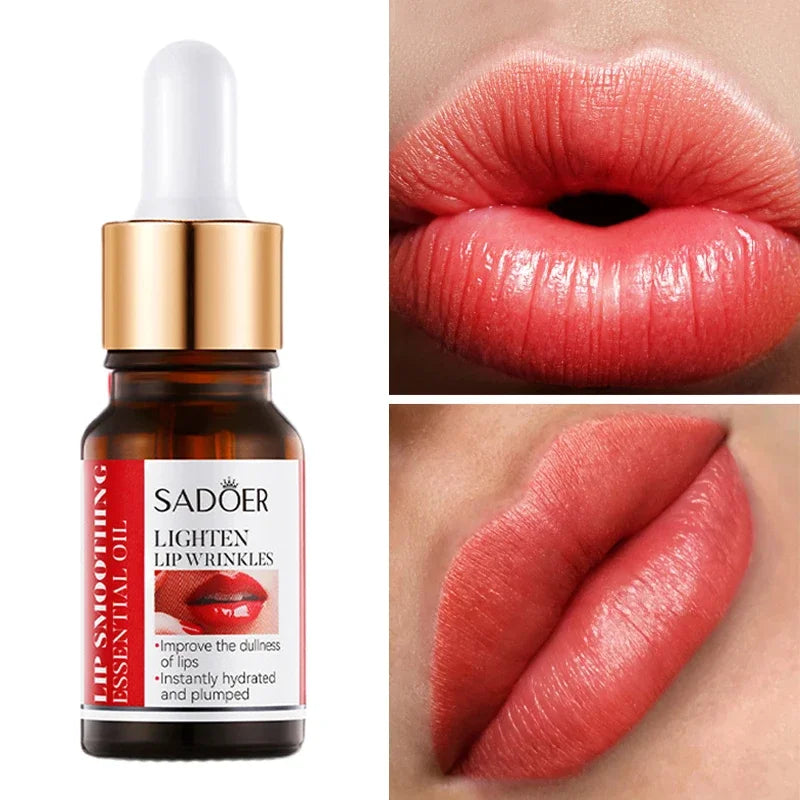 Collagen Lip Balm Booster Plumping Serum Oil Hyaluronate Moisturizing Volumizer Lips Non-Irritating Fade Lines Lip Balm