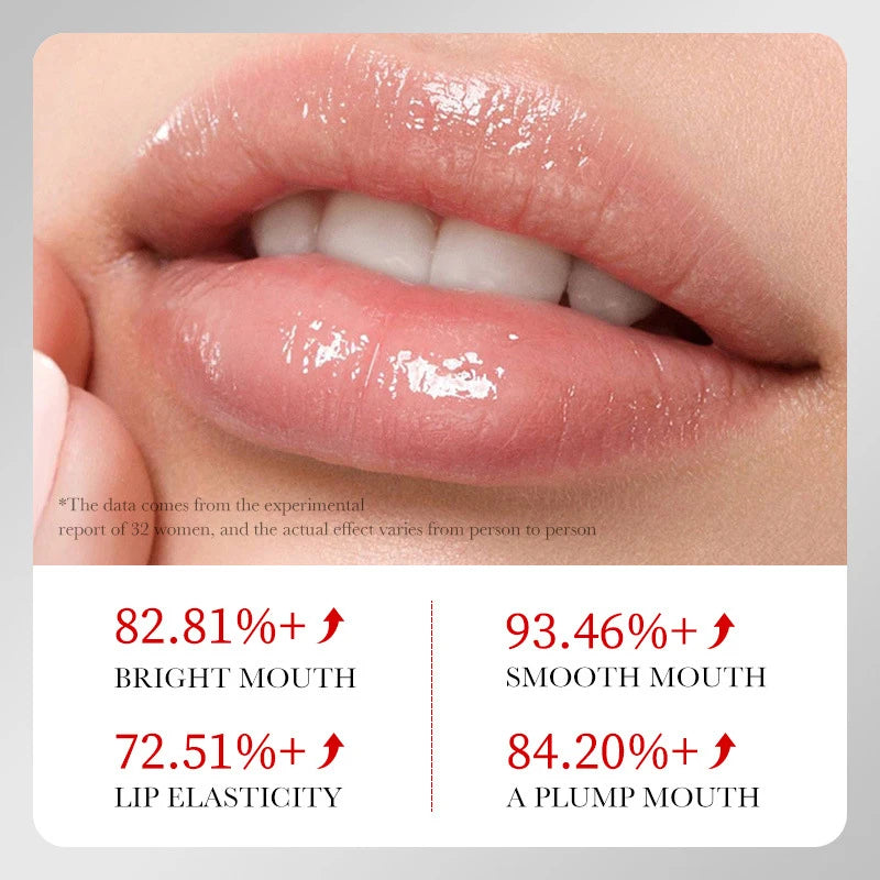 Collagen Lip Balm Booster Plumping Serum Oil Hyaluronate Moisturizing Volumizer Lips Non-Irritating Fade Lines Lip Balm